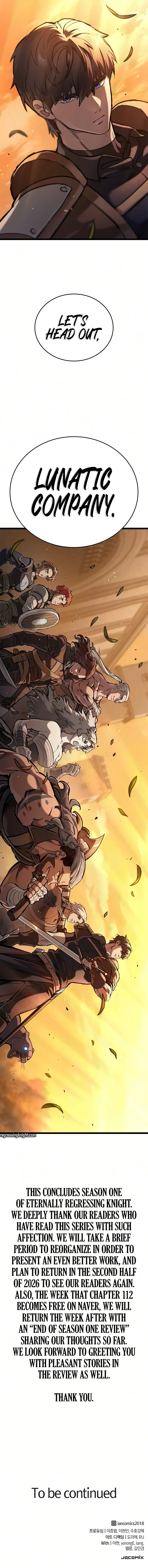 Eternally Regressing Knight Chapter 112